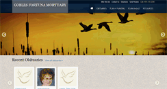 Desktop Screenshot of goblesmortuary.com